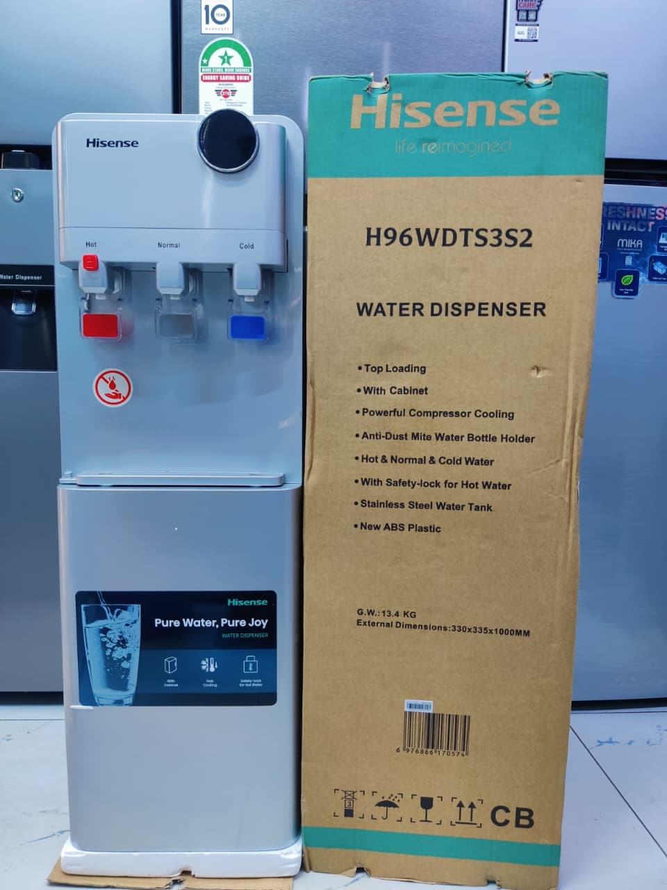 Hisense Dispenser Silver  3TAPS